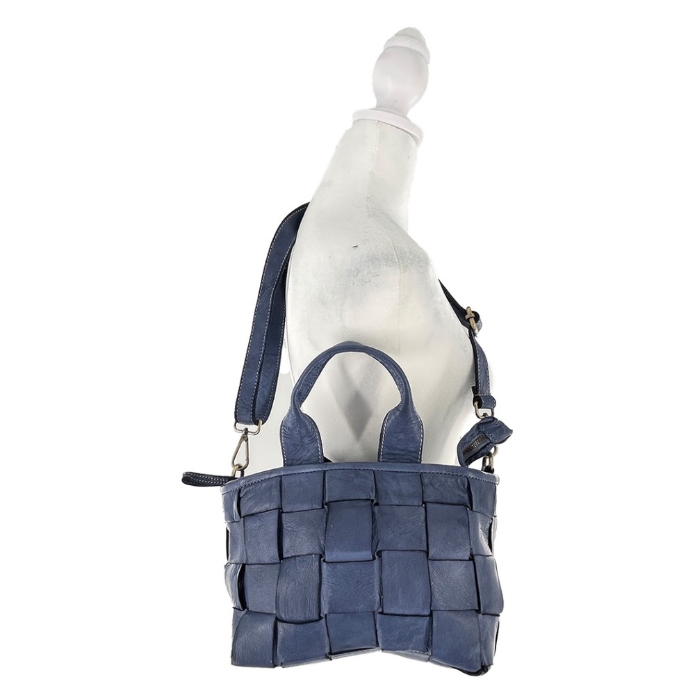 Sundance Crocus Leather Woven Bag (Tote / Crossbody Options)